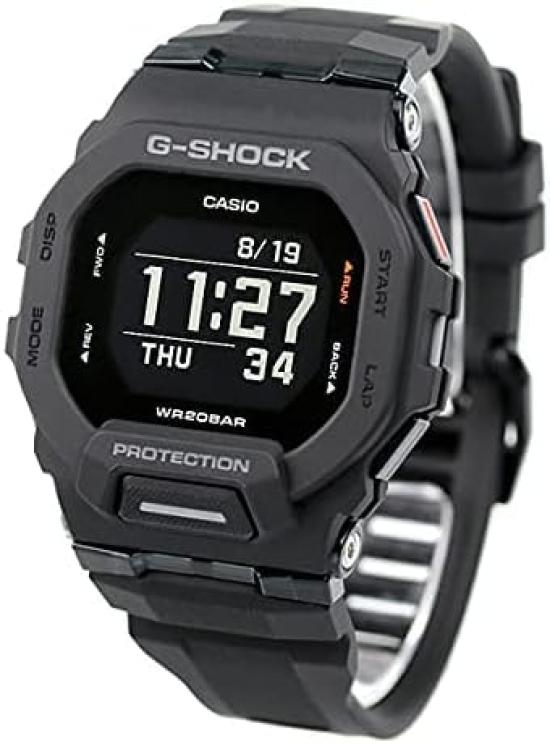 Casio Часы G-SHOCK G-SQUAD с функцией Mobile Link GBD-200-1 Мужские Черные (Международная модель)