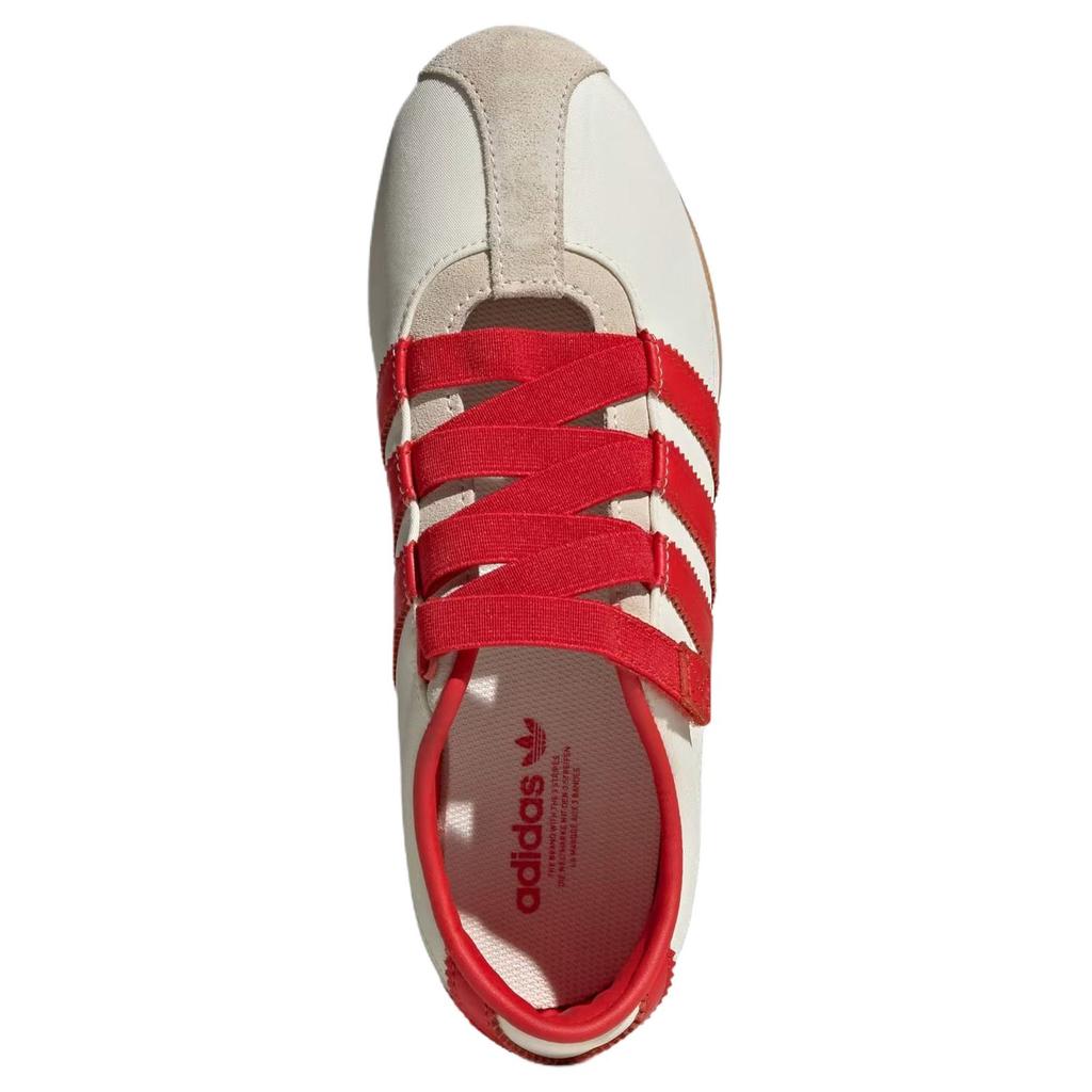 adidas Токио Мэри Джейн Кремовый Белый Красный Золотой Металлик Женские Кроссовки IH3999