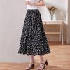 Женская шифоновая юбка А-силуэта с цветочным принтом - стильное летнее прикрытие с эластичной талией