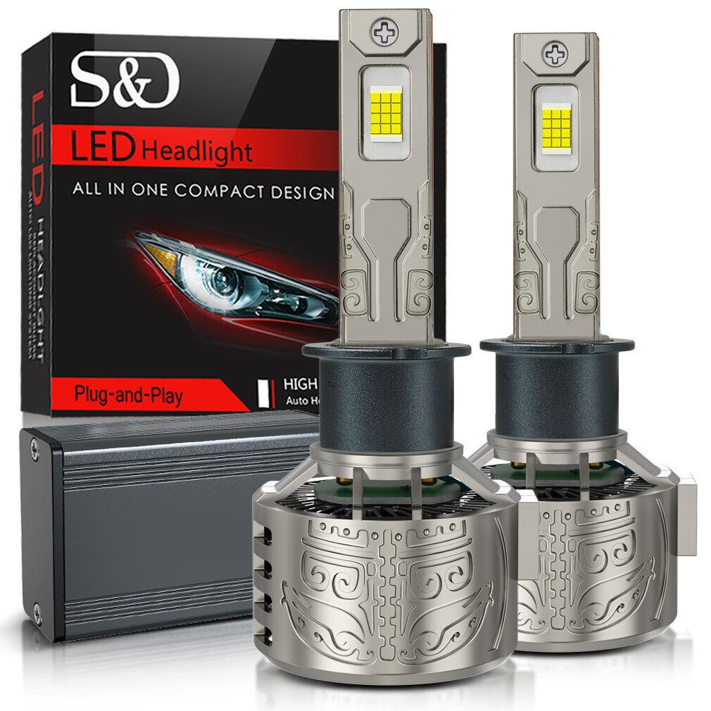 2 шт. светодиодные лампы H7 H4 для фар 6000K H1 H3 H8 H11 Led 9005 HB3 9006 HB4, автомобильная лампа 130 Вт 80000 лм 9012 Hir2, мощная фара Canbus 24SMD CSP Chips