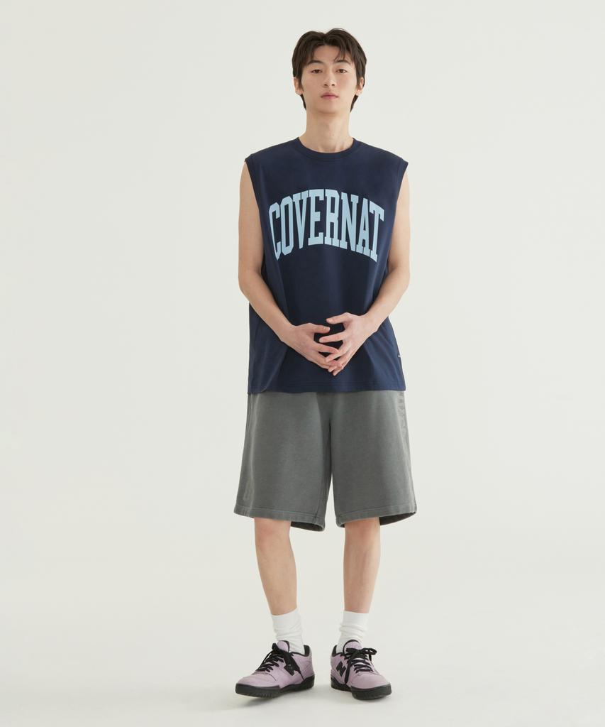 COVERNAT Cool Cotton Arch Logo Sleeveless Black