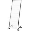 Brochure Display Rack 6-Tier Magazine Literature Display Stand 4 Wheels