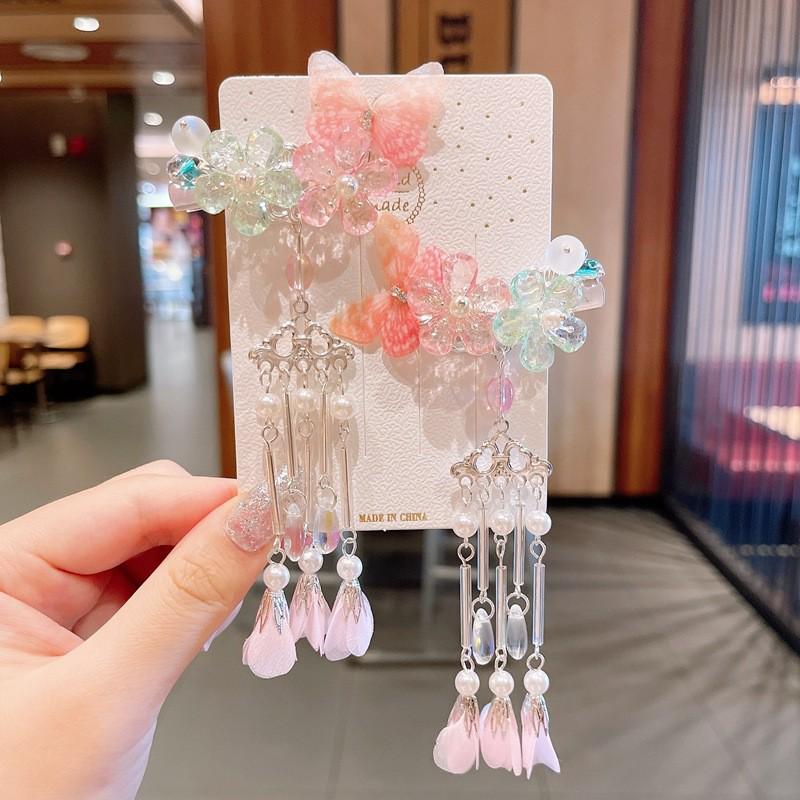 Китайские заколки для волос в стиле принцессы с кисточками - Аксессуары для волос Ханфу в древнем стиле для женщин и девочек