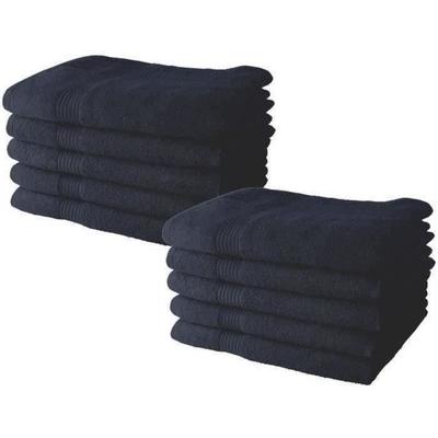 Набор из 10 полотенец для рук TODAY 50х90 см, 100 % хлопок, темно-синий