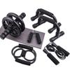 5-Piece Fitness Set: Ab Wheel & Push-Up Bars for Comprehensive Core Training