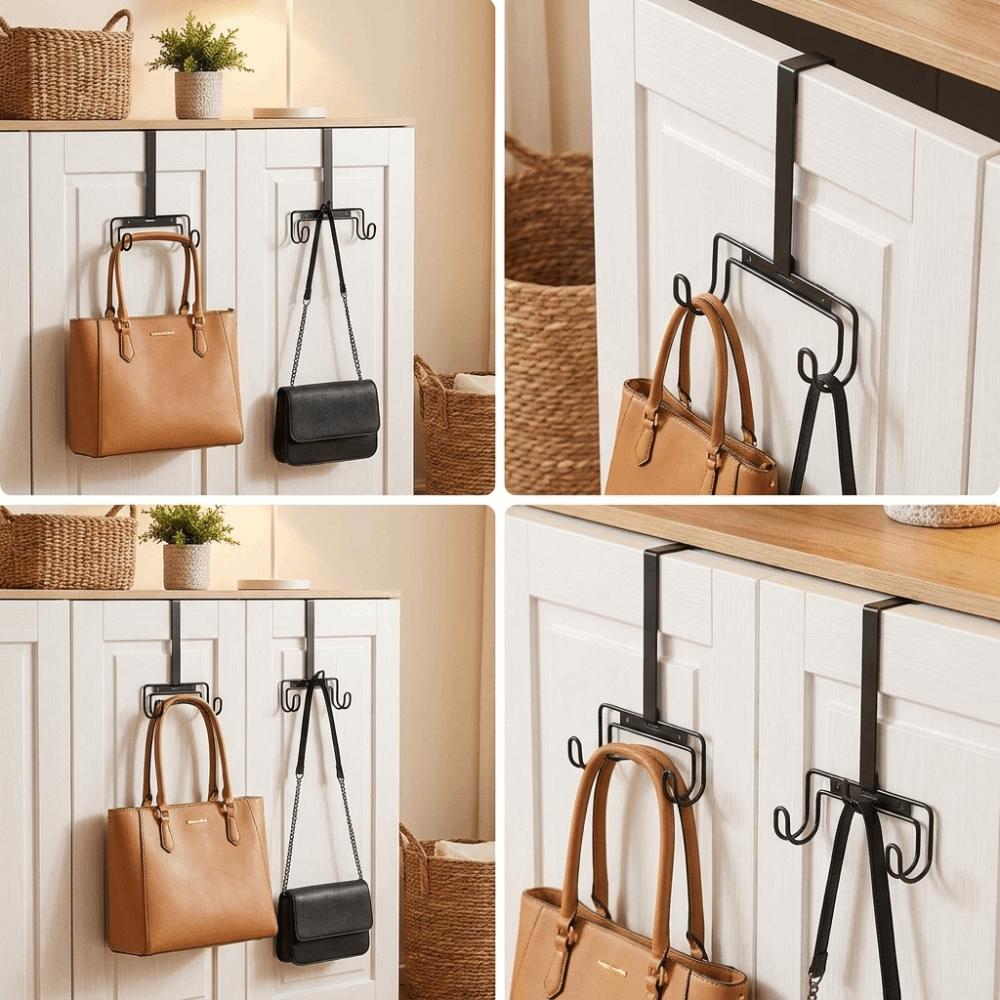 No-Punch Door Hooks Hanger Hanging Door-Back Clothing Hangers Bedroom Accessories