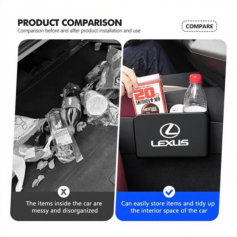 lexus Автомобильный кожаный ящик для хранения Органайзер Сумка Аксессуары Для Lexus F SPORT ES RX NX LS UX LM LX GX LC RZ IS CT GS RC HS SC