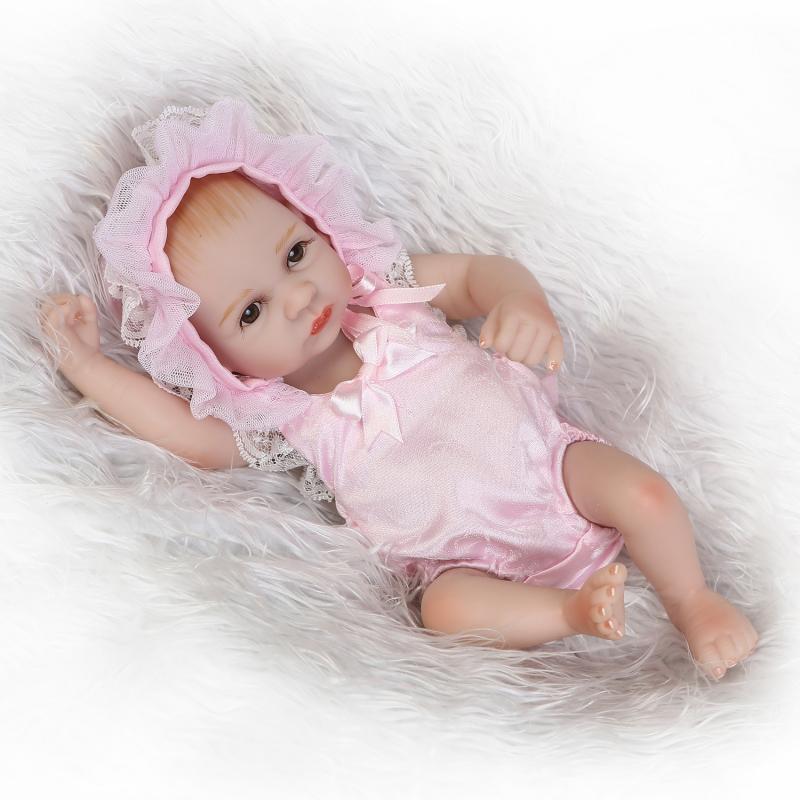 1 шт. Pinky Reborn 26 см настоящая живая кукла Reborn Baby мягкая силиконовая виниловая детская игрушка для дома