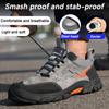 Steel Toe Anti-puncture Work Shoes Men Reinforced Sole Abrasion Resistant Safety Shoes Anti-smash Construction Working Boots