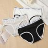 Women Anti-septic Moisture-wicki Panties Seamless Mid Waist Elastic Soft Breathable Underwear Briefs