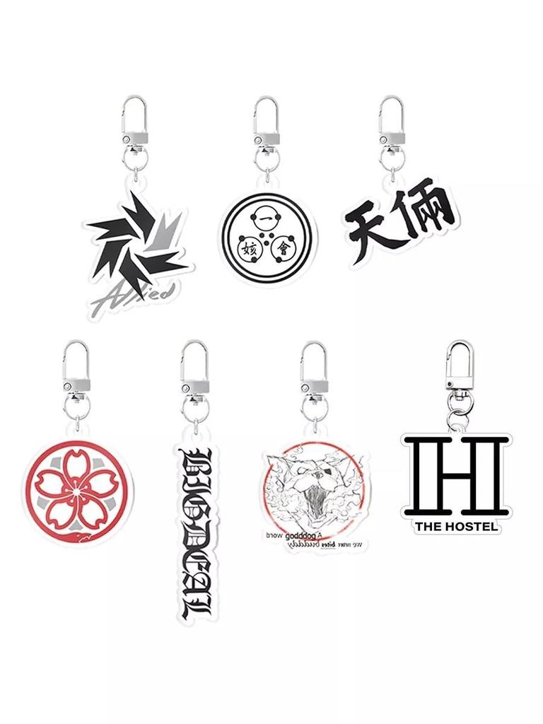 Официальный мерч LOOKISM Акриловый брелок с логотипом команды, Сделано в Корее (03. Чхонлян)