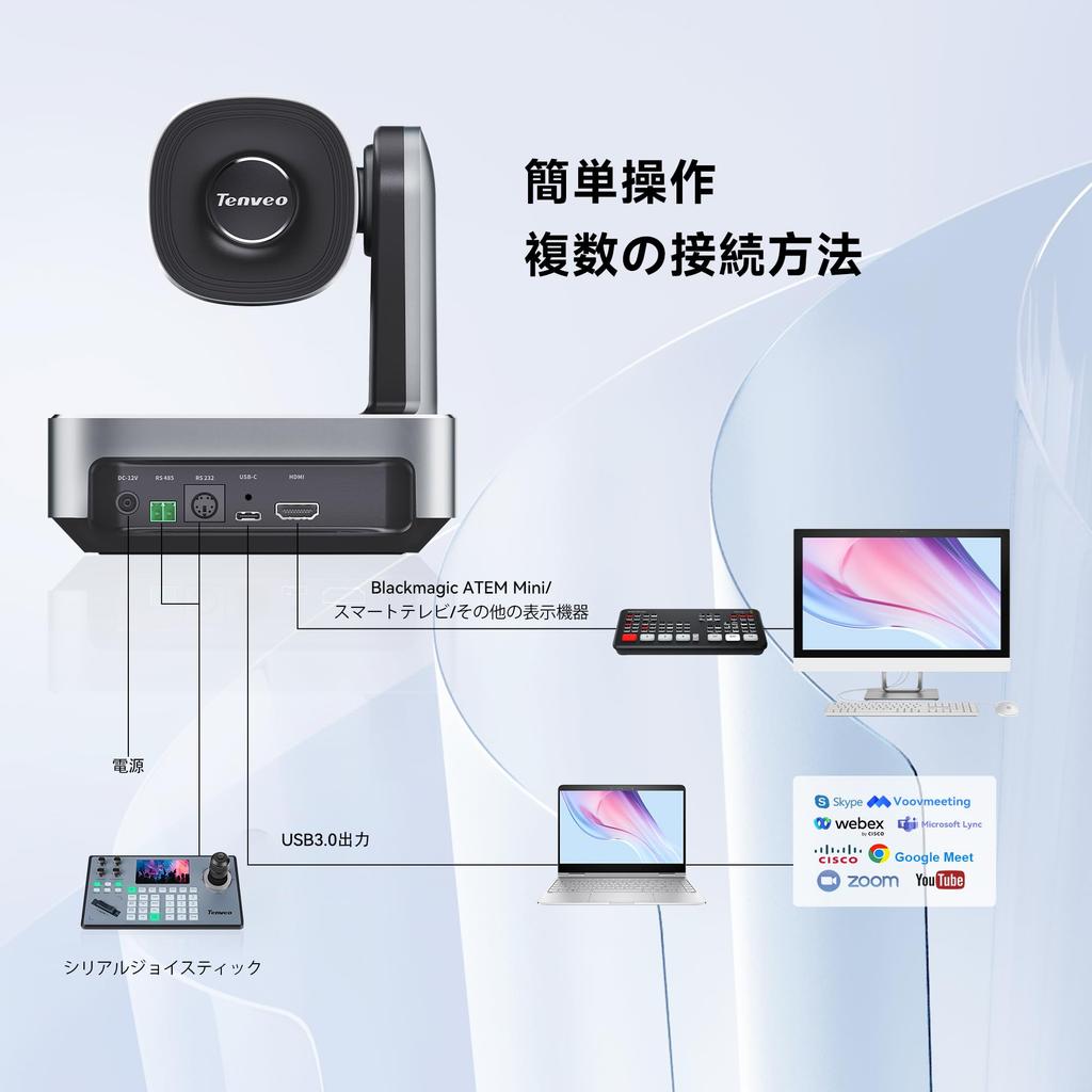 Tenveo VLoop Камера для веб-конференций 11-кратный оптический зум PTZ-камера FHD 1080P 60 кадров/с Видеоконференция Церковное мероприятие Деловая встреча Награда за дизайн Red Dot