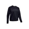 Under Armour Recovery Script пуловер с круглым вырезом и вышитыми буквами, свитшот с длинным рукавом, женские топы, черный цвет 1344169-001