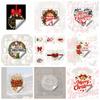 Waterproof Static Glass Cling Removable Festive Room Decoration Christmas Window Sticker  Tenant