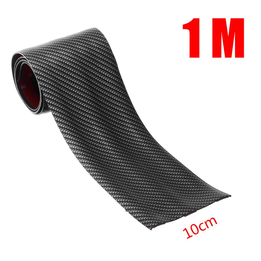 3cm 5cm 7cm 10cm Carbon Fiber Rubber Soft Bumper Strip DIY Door Sill Protector Edge Guard Car Stickers Car Styling