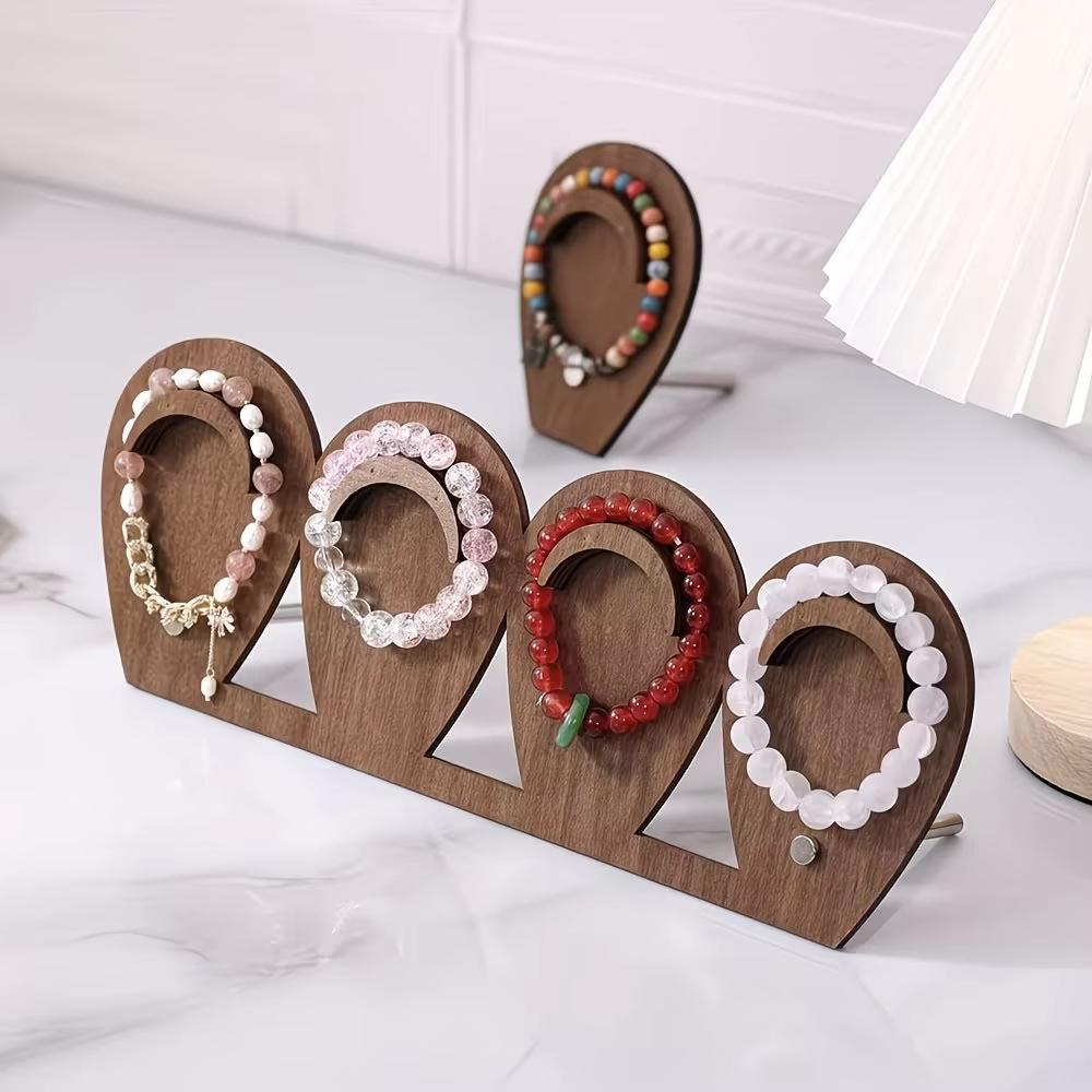 Firm Bracelet Display Rack Wood Necklace Display Stand Classic Ornaments Storage Case Jewelry