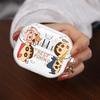 Cute Crayons Shinchan Case For Samsung Galaxy Buds 3Pro 4 Pro 2Pro 2 3 FE Live 4Pro Clear Earphone Cases Cover With Hook