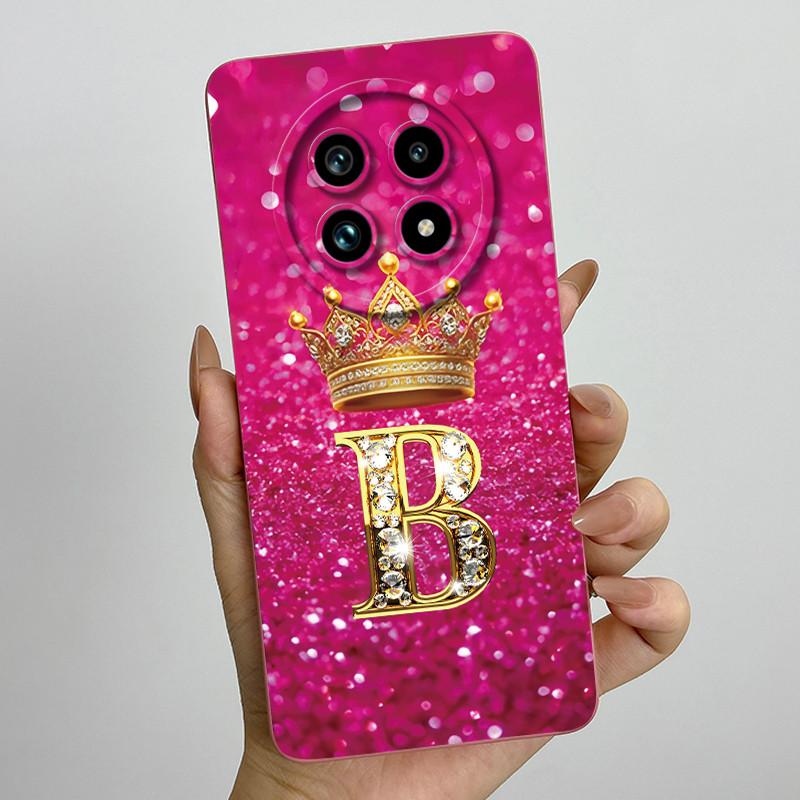 Чехол для телефона из жидкого силикона с буквой-короной для Realme 13 Pro Plus 13Pro 13ProPlus 5G, противоударный, с защитой объектива камеры, мягкая задняя крышка