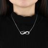Fashion Personalized Necklaces Silver Color Infinity Pendant Custom Name Eternity Love Jewelry Wedding Gift For Women