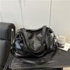 Solid Color Simple Casual Versatile Unisex Daily Large-capacity Storage Bag Going Out Handbag Shoulder Messenger Bag
