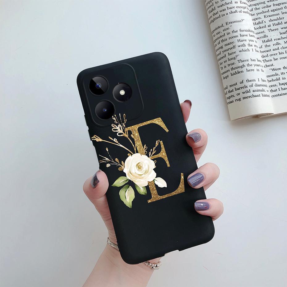 Для Realme C53 Чехол RealmeC53 Покрытие Мягкий Силикон Милые Буквы Чехол для Телефона Для Realme C53 2023 RMX3760 C 53 Narzo N53 Funda Capa