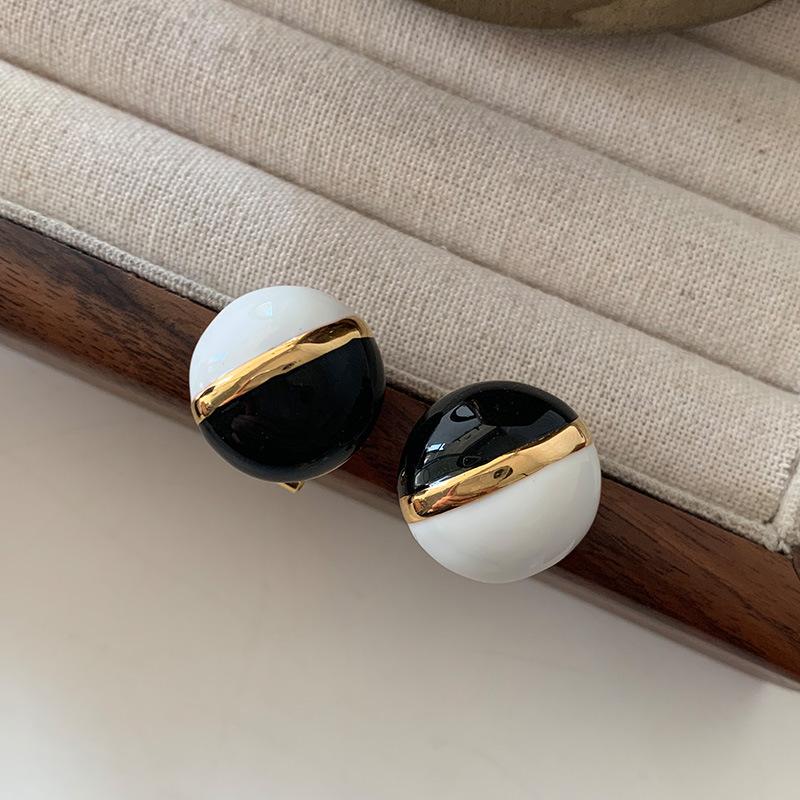 Шарик эмалированный гвоздик французский капельный глазурь атмосферный свет роскошь высокое чувство ретро контрастный цвет сращивание круглый шар женский