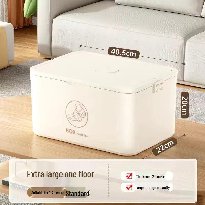 Large Multi-Layer Medicine Storage Box - Portable Family First Aid Kit