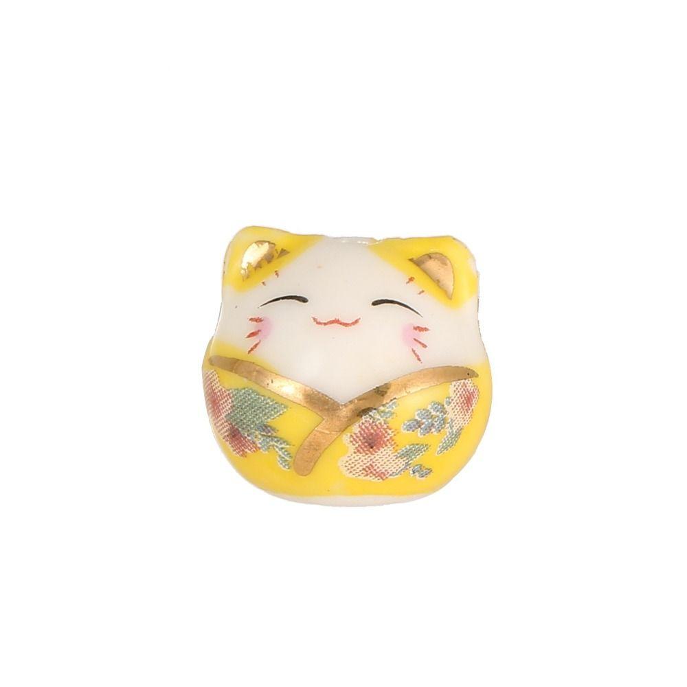 Изготовление браслета Бусины Плутос Кот Кот Удачи Разделительные бусины Манеки-неко Бусины DIY Ювелирные изделия