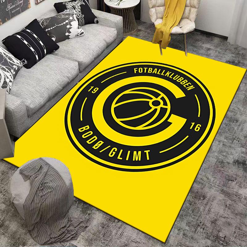 Футбольный ковер Bodø/Glimt, подходящий в качестве нескользящего коврика для гостиной или спальни у дивана