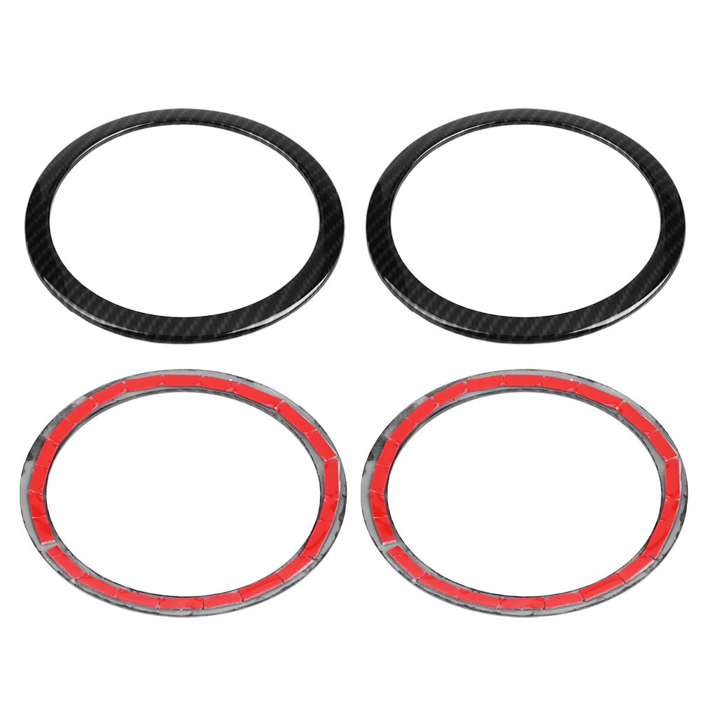 4 шт. Накладки на кольца динамиков дверей автомобиля в стиле карбонового волокна для BMW 3 серии F30 GT F34 13 18