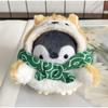 Tourist Hat Penguin Plush Key Ring Cartoon School Bag Keychain Cute Key Pendant  Men Women