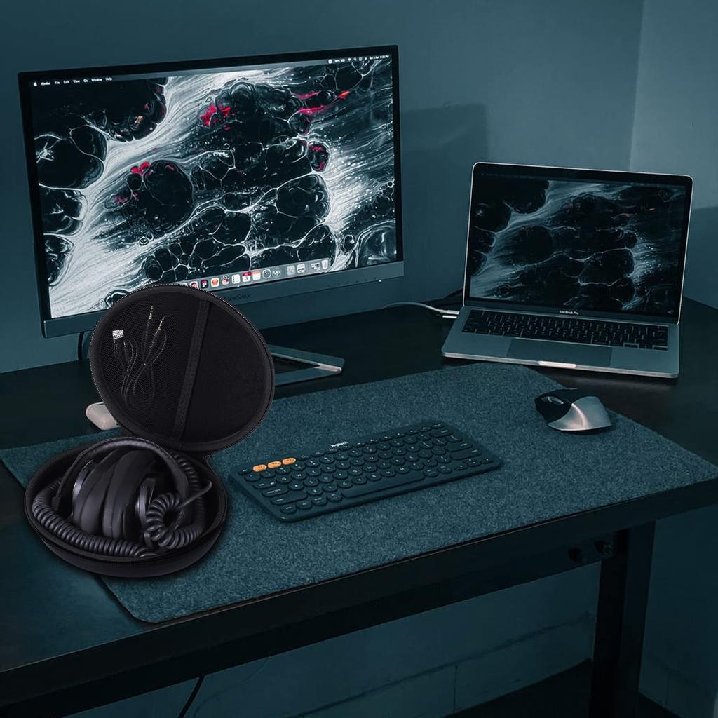 Эксклюзивный совместимый с SONY чехол для стереонаушников, черный [чехол Khanka] MDR-7506, (Только случай)