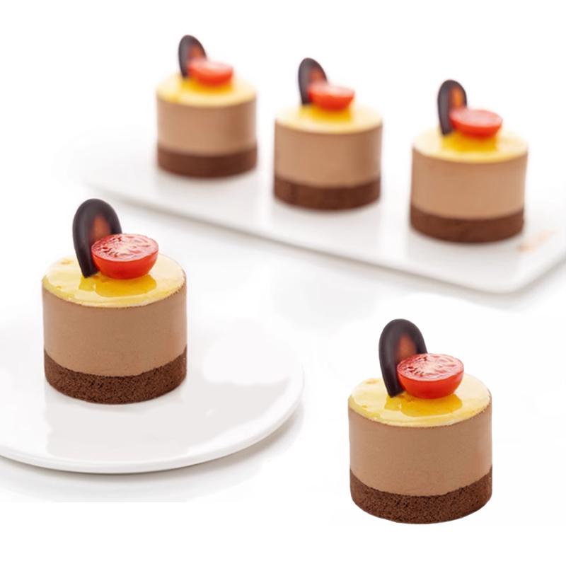 Cake Baking Tools Cylindrical Shape French Mousse Moulds Silicone Cake Molds Dessert Bakeware Food Grade Kitchen Baking Utensils
