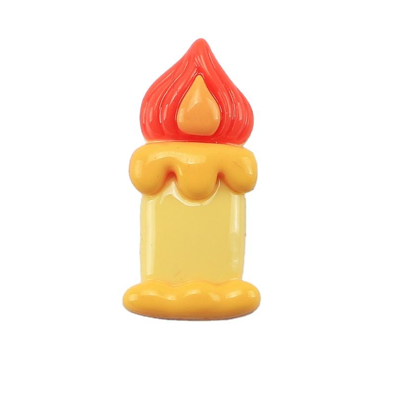 Halloween Theme Resin Pumpkin Bear Ghost Candle Cabochons Party Home Decor Hair Bow Center Ornament Jewelry Beads