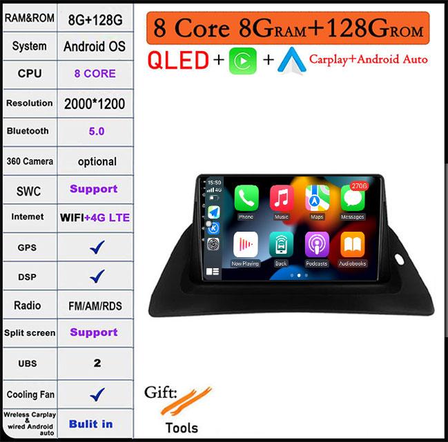 Для Renault Kangoo 2009 2012 2015 2016 2017 2018 Автомобильный Радио Мультимедиа Видео Плеер Навигация Android Auto