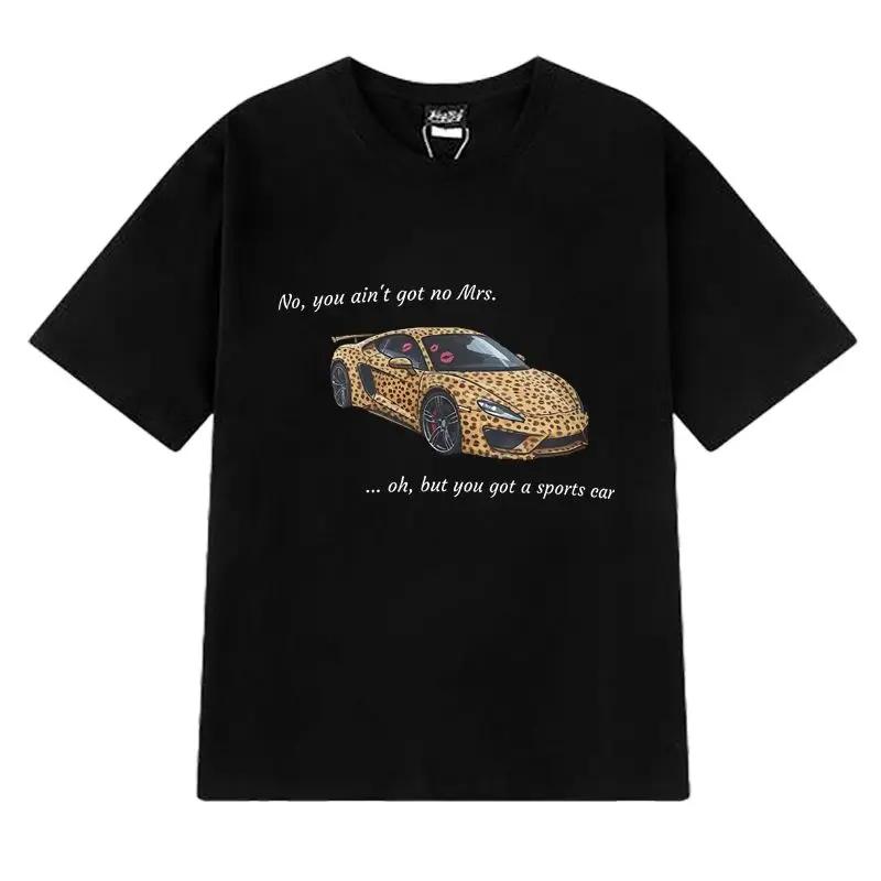 2025 Summer Fashion Tate McRae Sports Car Lyrics Graphic T Shirts Unisex Short Sleeve Tshirt Round Neck Tops
