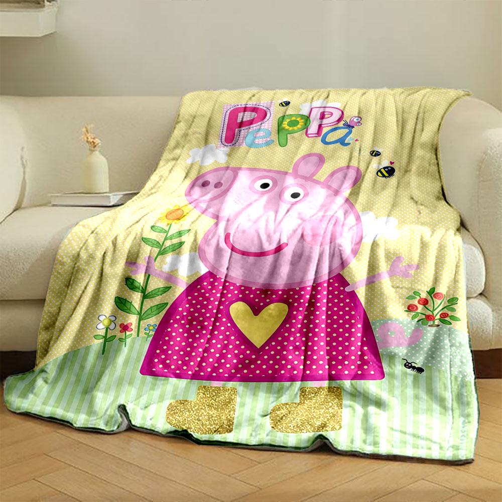 Pink floral background with Barbie branding and cheerful objects/icons. for all seasons blanket lunch break throw gift