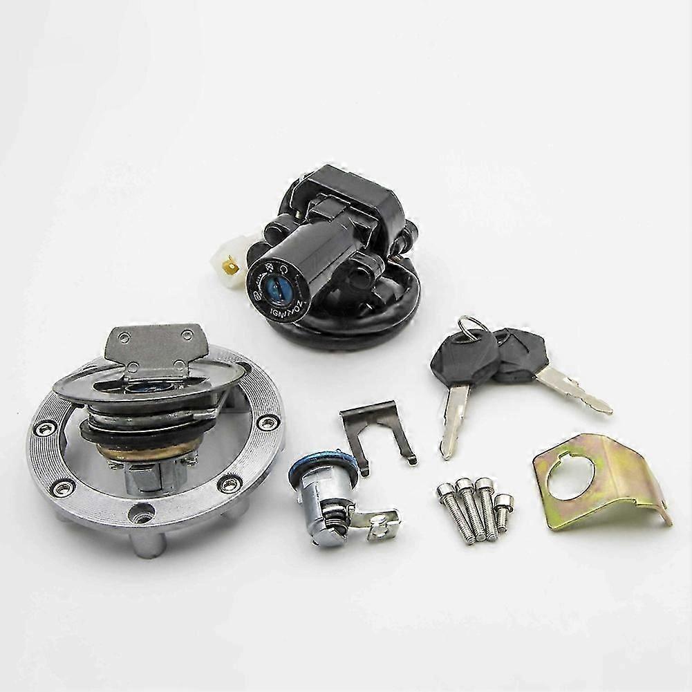 Ignition Switch Fuel Gas Cap Seat Lock Key Set for Yamaha YZF R1 02-03 07-22 R6 2004 2006-2022 FJR1300 2001-2022 FZ6