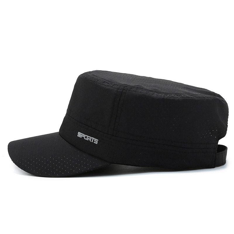 Модная мужская шляпа с плоским верхом, быстросохнущая летняя сетчатая шляпа, дышащая, легкая, солнцезащитная, мужская кепка