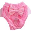 Собачьи гигиенические штаны с милым бантом, многоразовые, эластичные, стирающиеся, физиологические шорты для собак