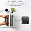 Чековый принтер USB + LAN, 80 мм, POS-принтер с автоматическим резаком, прямая термопечать на рабочем столе