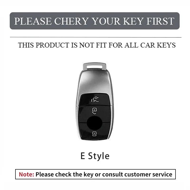 YHB3 Zinc Alloy Car Key Case Cover Shell Protection For Mercedes Benz A C E S G Class GLC CLE CLA W177 W205 W213 X167 AMG Accessories