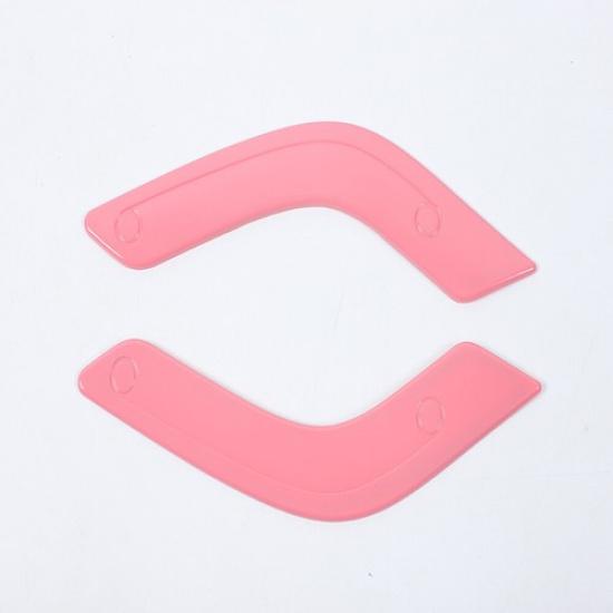 Pink Interior Door Handle Decor Cover Trim for Jeep Wrangler JK 2011-2017 2-Door
