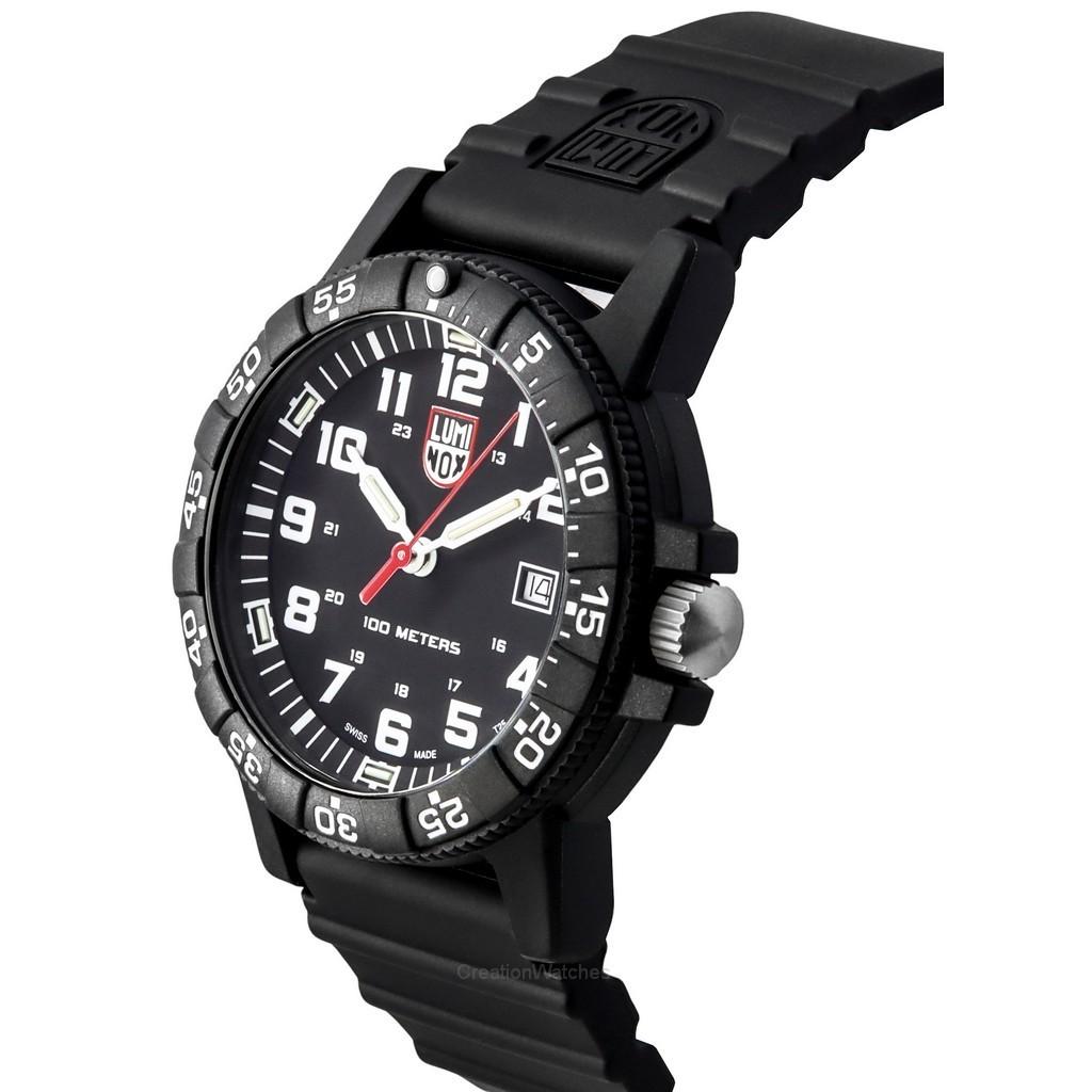 Luminox Кожаные морские черепахи гигантские полиуретановый ремешок черный циферблат швейцарские кварцевые часы XS.0321.L 100M мужские