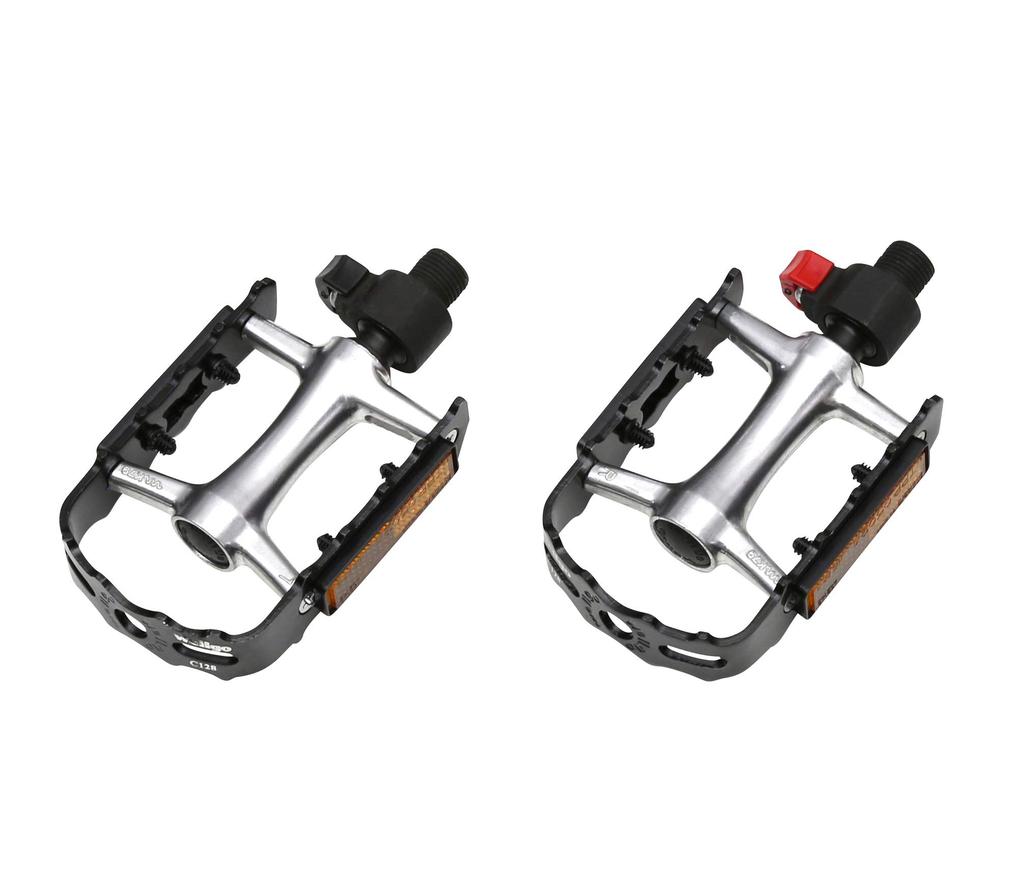 Wellgo Veloline Quick-Release Pedals, Easy Removal, Aluminum, Premium Pedals, C-128, 86931-0099