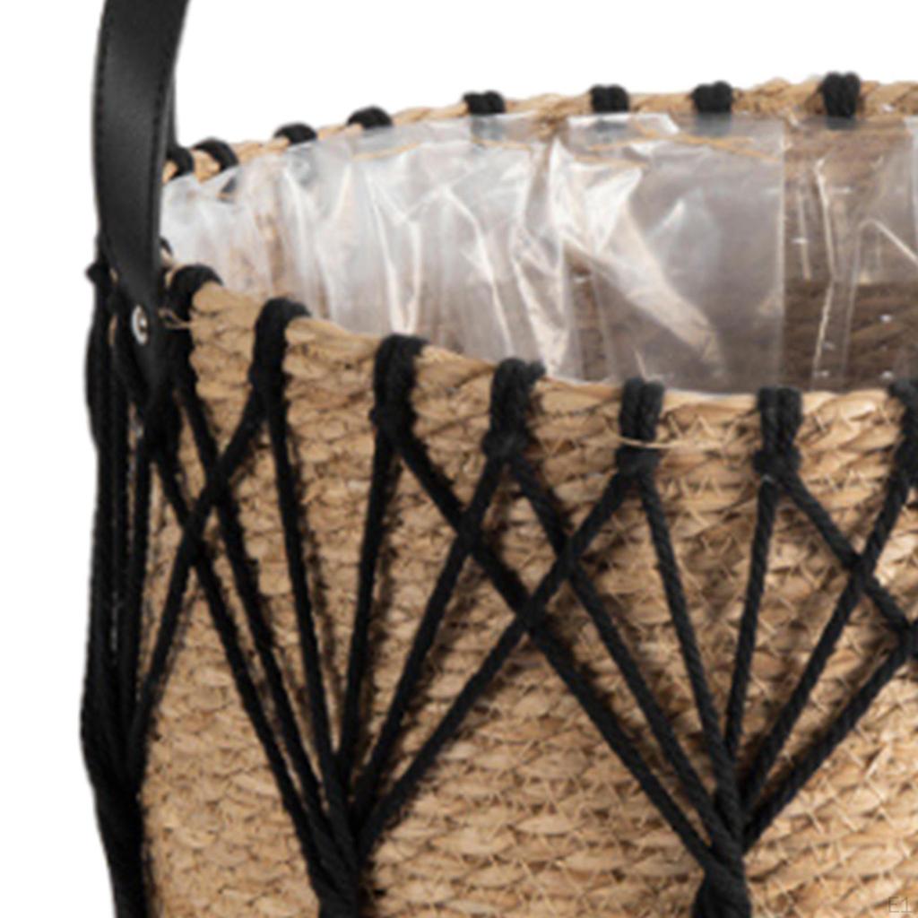 Плетеная корзина для растений, хранение домашнего декора, пляжная корзина, контейнер для растений, горшок для растений