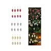 8Pcs Pinecone Christmas Tree Decorations Charm Pendants Decorative Xmas Balls Baubles for Window Wall Door Anniversary Indoor