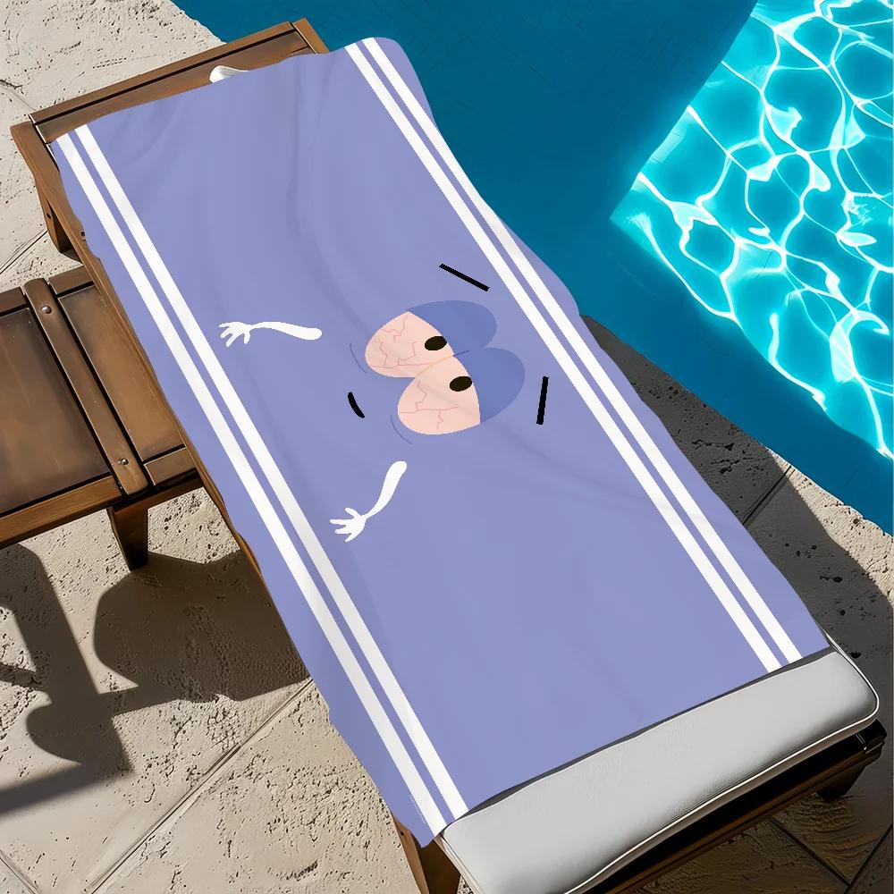 Funny Cartoon Microfiber Beach Towel - Quick Dry Soft Towel for Travel, Gym, Camping & Sports | Large Pool Gift