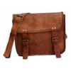 HANDMADE Genuine Brown Leather Vintage Retro Unisex Laptop I Pad MESSENGER BAG