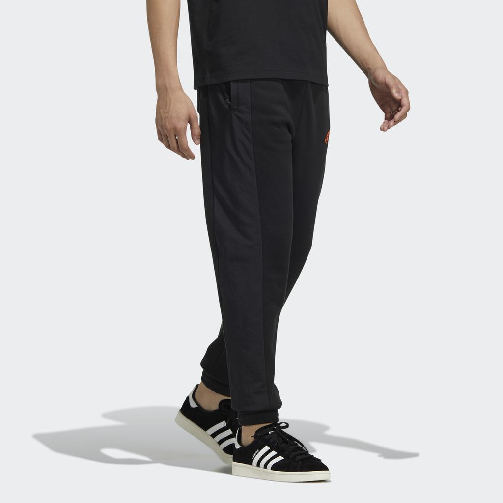 adidas Спортивные штаны Originals Trifoil с манжетами и полосками по бокам, мужские брюки, черные HC0359